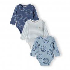 21BABYRIB 4B: 3 Pack Ribbed Bodysuits (0-3 Months Only)